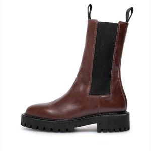 LÄST ANGIE CHELSEA - LEATHER - DARK BROWN